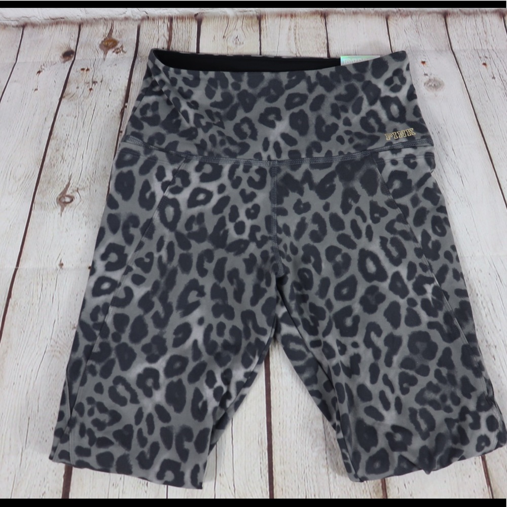 VS PINK Leopard Ultimate Leggings Animal Print - Picture 7 of 7